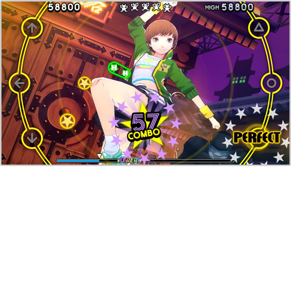 In this game, you drive back Shadows by dancing! And not just Rise, but the whole Investigation Team will perform passionately in dance battles! Call on your favorite character to dance and zero in on the truth of this latest mystery!