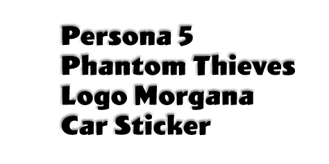 Persona 5 Phantom Thieves Logo Morgana Car Sticker