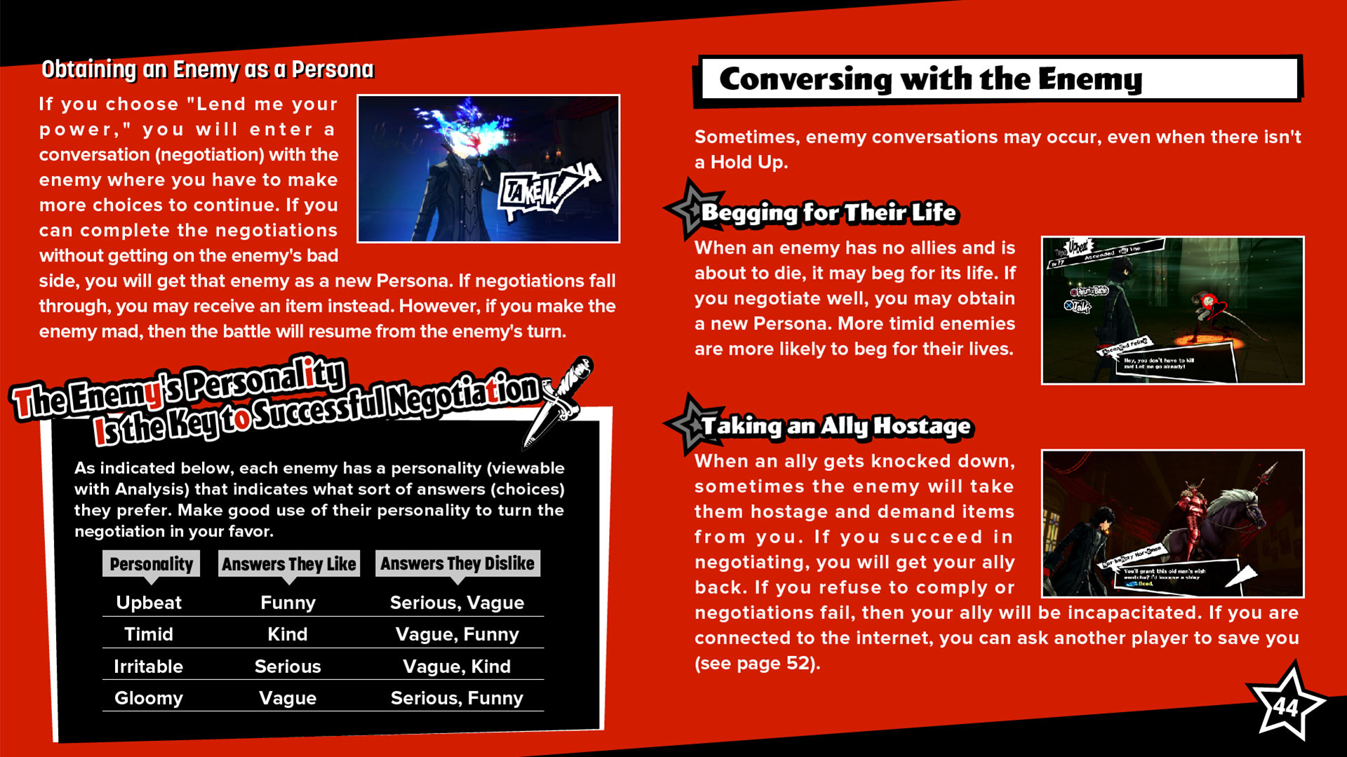 All the Persona 5 Royal answers