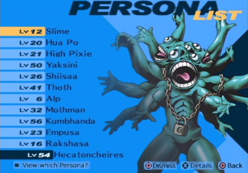 List games persona of Persona Games