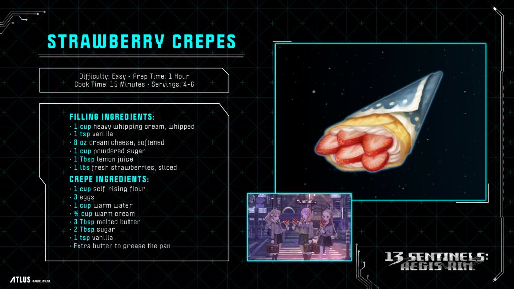 13 Sentinels: Aegis Rim Mecha Meals - Strawberry Crepes